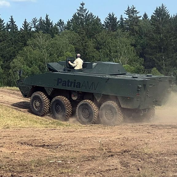 Patria AMV XP with NEMO mortar showed its power